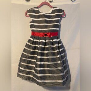 Girls Jona Michelle Black White Party Dress